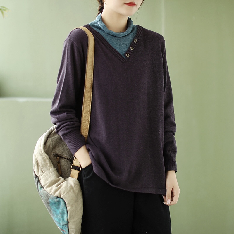 เสื้อคอเต่าไหมพรม