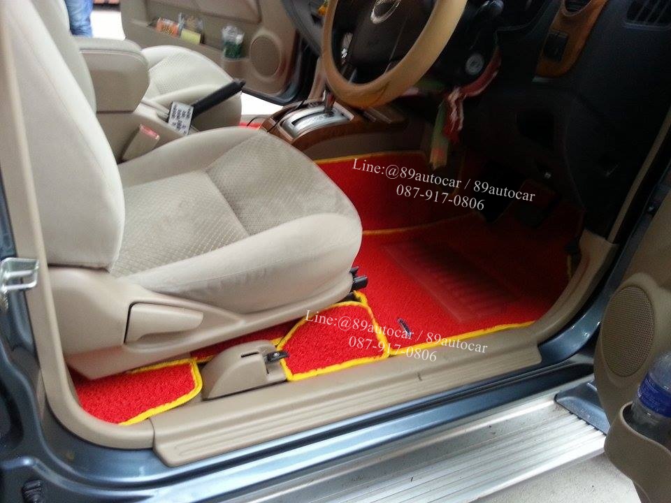 โรงงานพรมรถยนต์ Isuzu Mu-7 ไวนิลสีแดงเหลือง