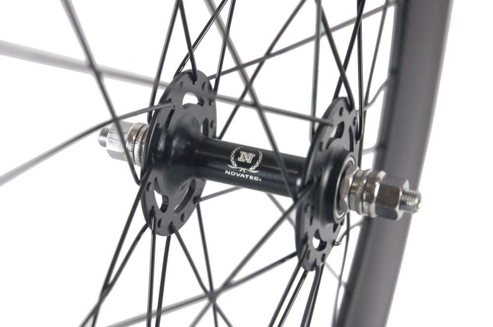 ล้อฟิกเกียร์ ล้อจักรยานแทร็ก ล้อคาร์บอน WINGS SPORT Carbon track BIKE Carbon Single Speed Bike Wheelset Clincher/TUBULAR Track Bike Rim with Matte Finish 38-88mm.