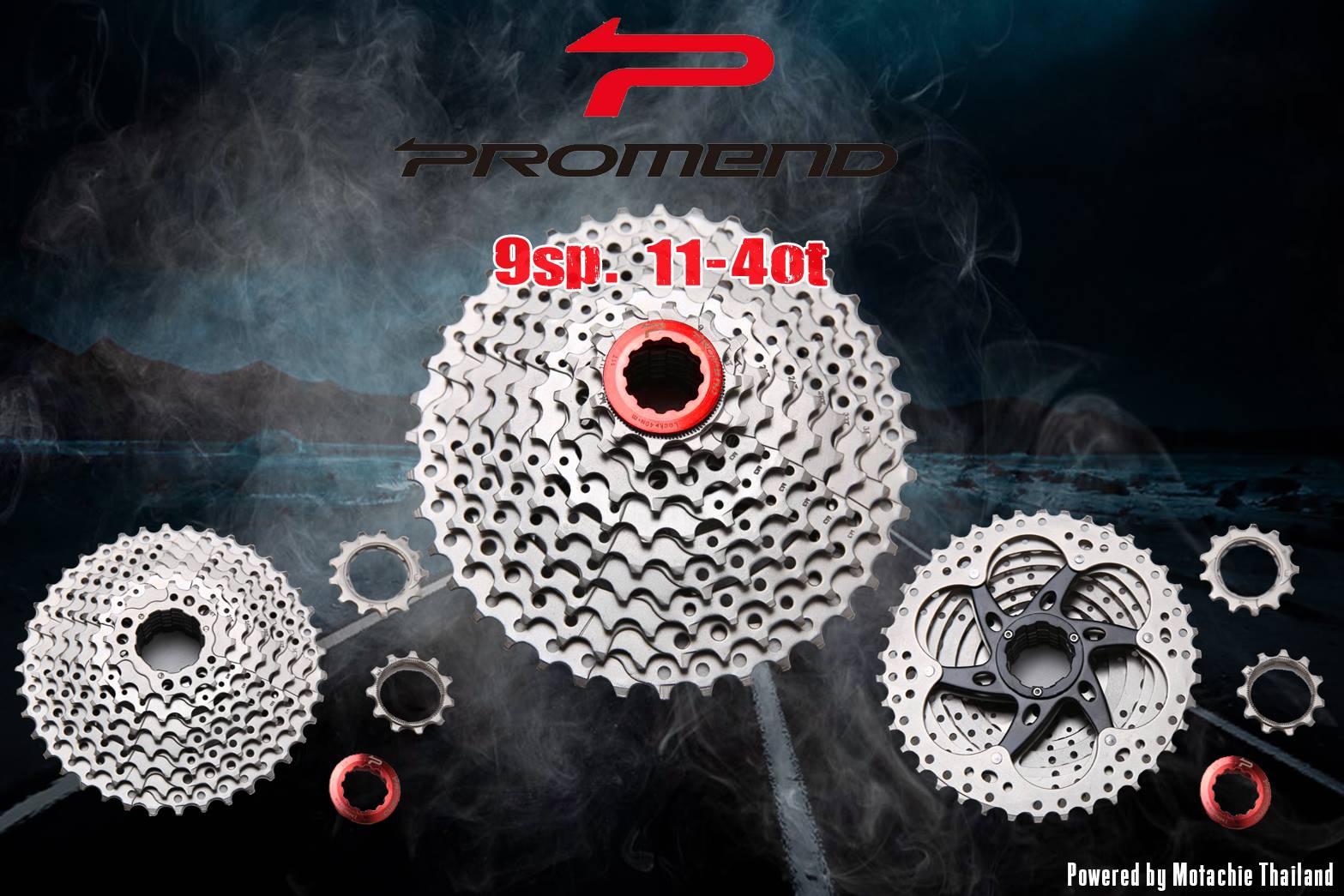 สเตอร์ PROMEND 9 SPEED CASSETTE 11-40T,CSMIXL40t เฟืองสวม 9