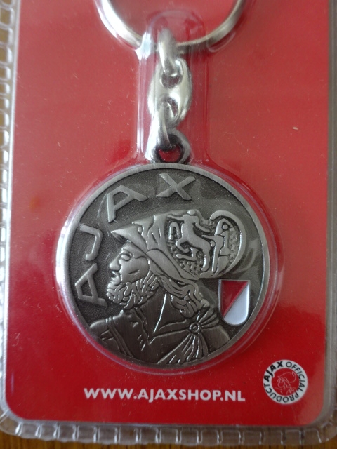 พวงกุญแจ ฟุตบอล สโมสรอาแจ็กซ์ อัมสเตอร์ดัม - ตราสโมสร AFC AJAX ใหม่ / AJAX AMSTERDAM Football Club Key Ring - AFC AJAX Logo NEW