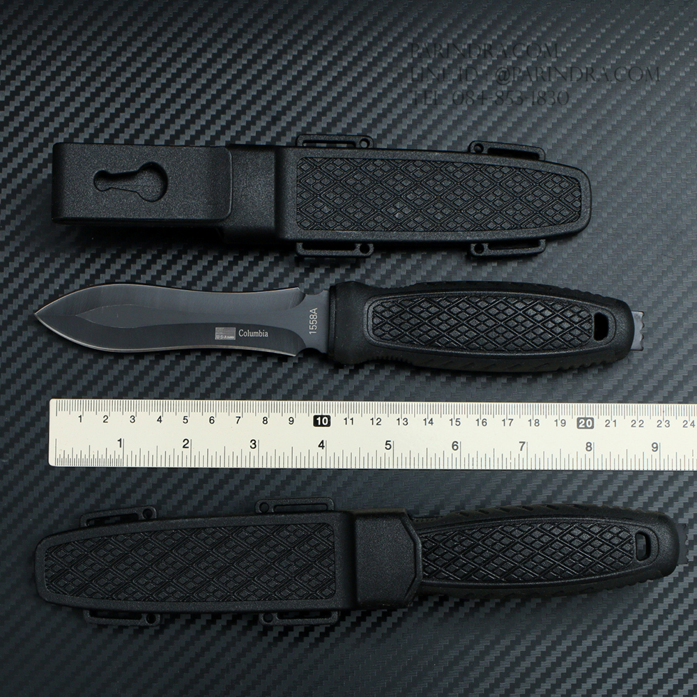 มีดใบตาย Columbia Tactical 1558A ใบมีดสองคม