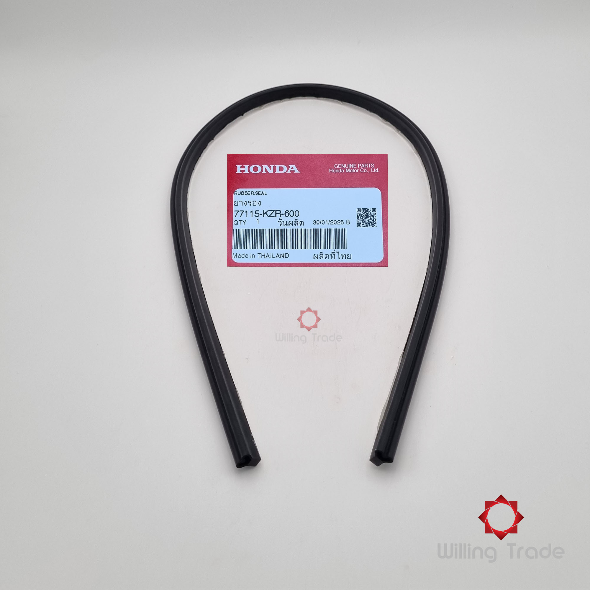 ซีลยาง (WY151) HONDA: (77115-KZR-600) CLICK 125I ... แพ๊คละ 1 ชิ้น... [แท้ศูนย์ 100%] ... กลุ่มอะไหล่เบาะนั่ง/กล่องเก็บของ ...RUBBER, SEAL