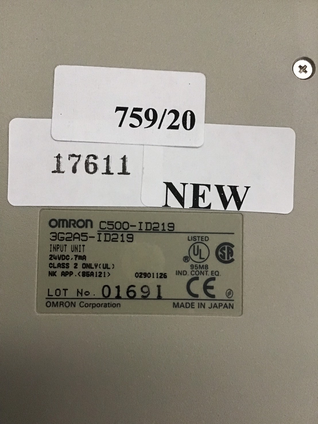 C500-ID219 PLC “ OMRON ”