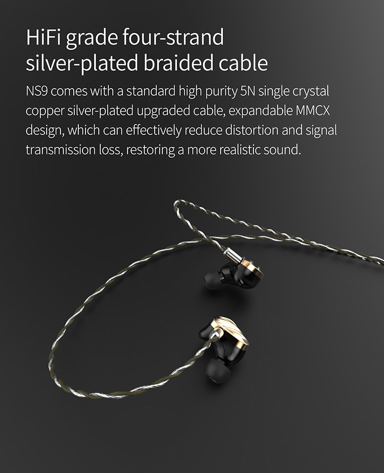 ขาย BGVP NS9 หูฟัง 9 ไดรเวอร์ Knowles Sonion 7BA+2DD Custom