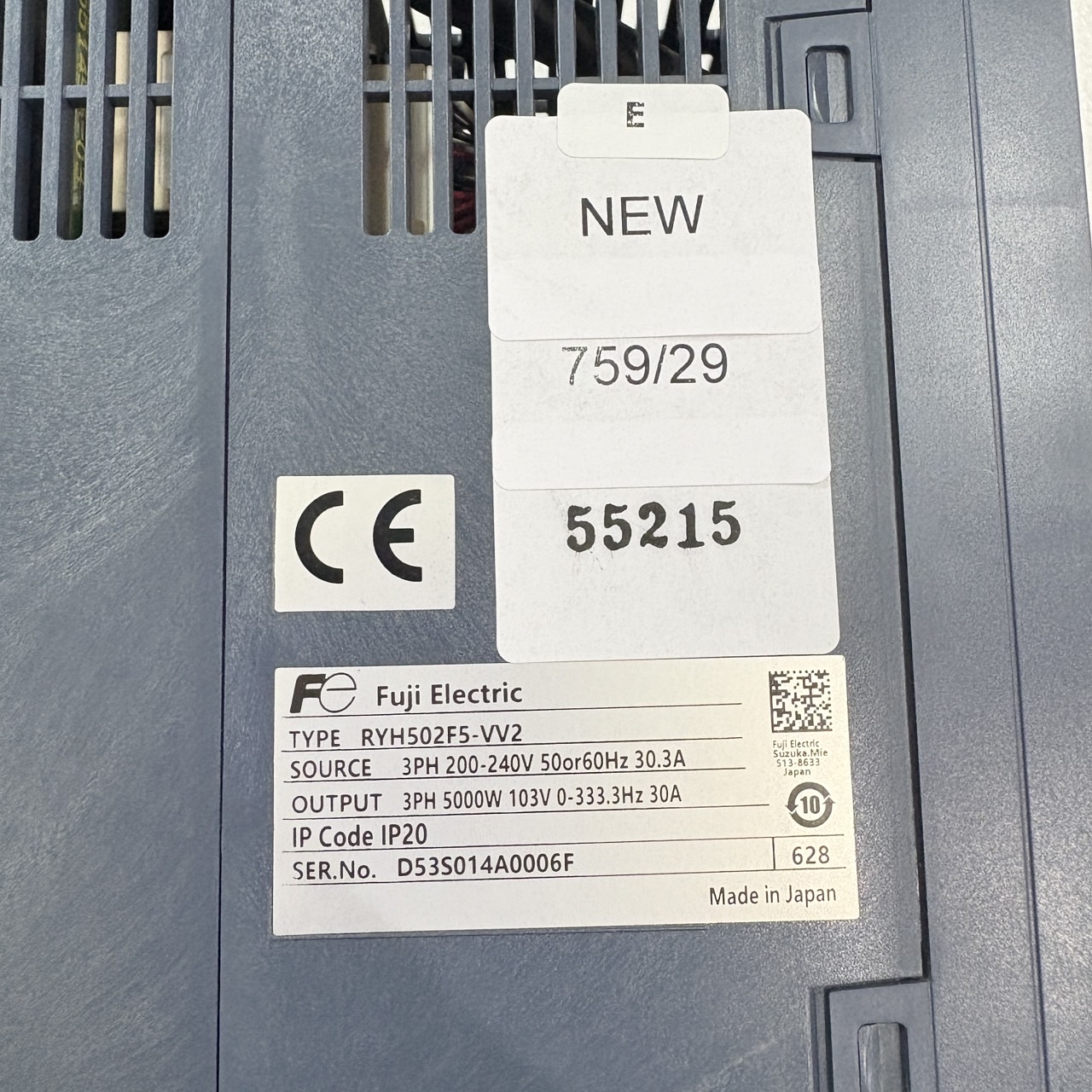 RYH502F5-VV2 SERVO DRIVE " FUJI "