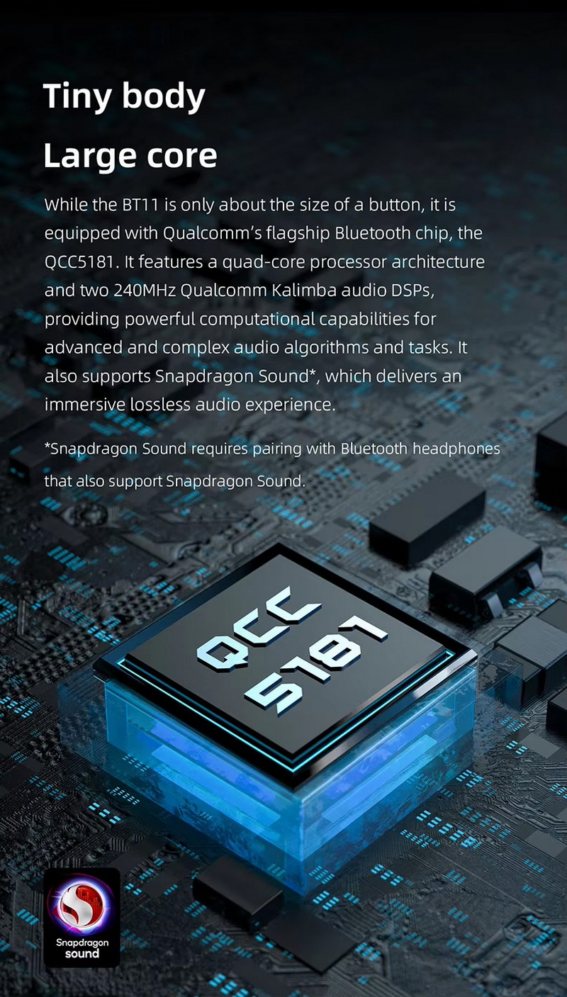 FiiO BT11 เครื่องส่งสัญญาณ Bluetooth 5.4 ความเร็วสูง ชิปเรือธง Qualcomm QCC5181 รองรับ LDAC ประกันศูนย์ไทย