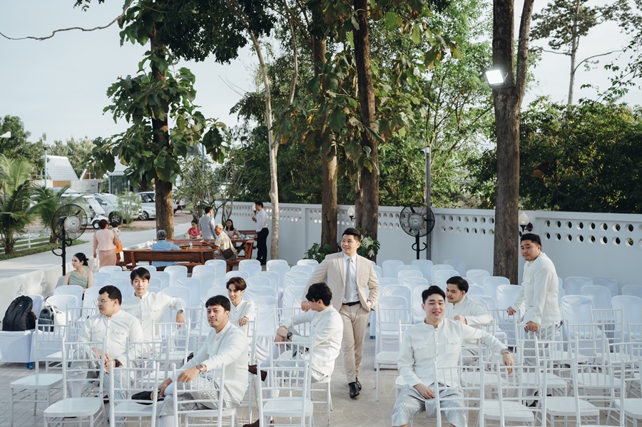 เช่า ชุดไทยเพื่อนเจ้าบ่าว ชุดราชปะแตน โจงกระเบน