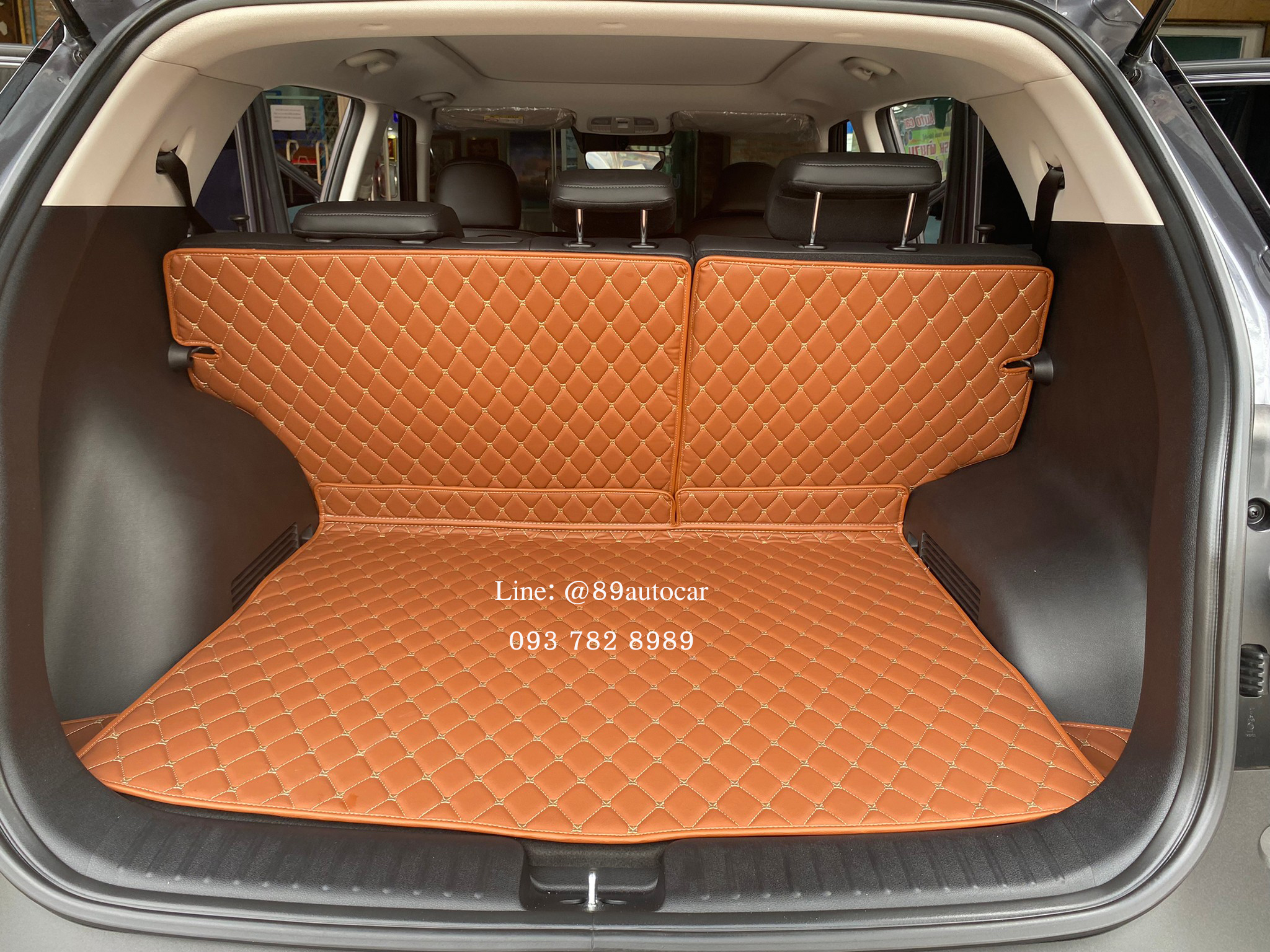 พรมรถ Hyundai Creta 2022 ปูพรม6D สีน้ำตาลเข้ม เต็มคัน