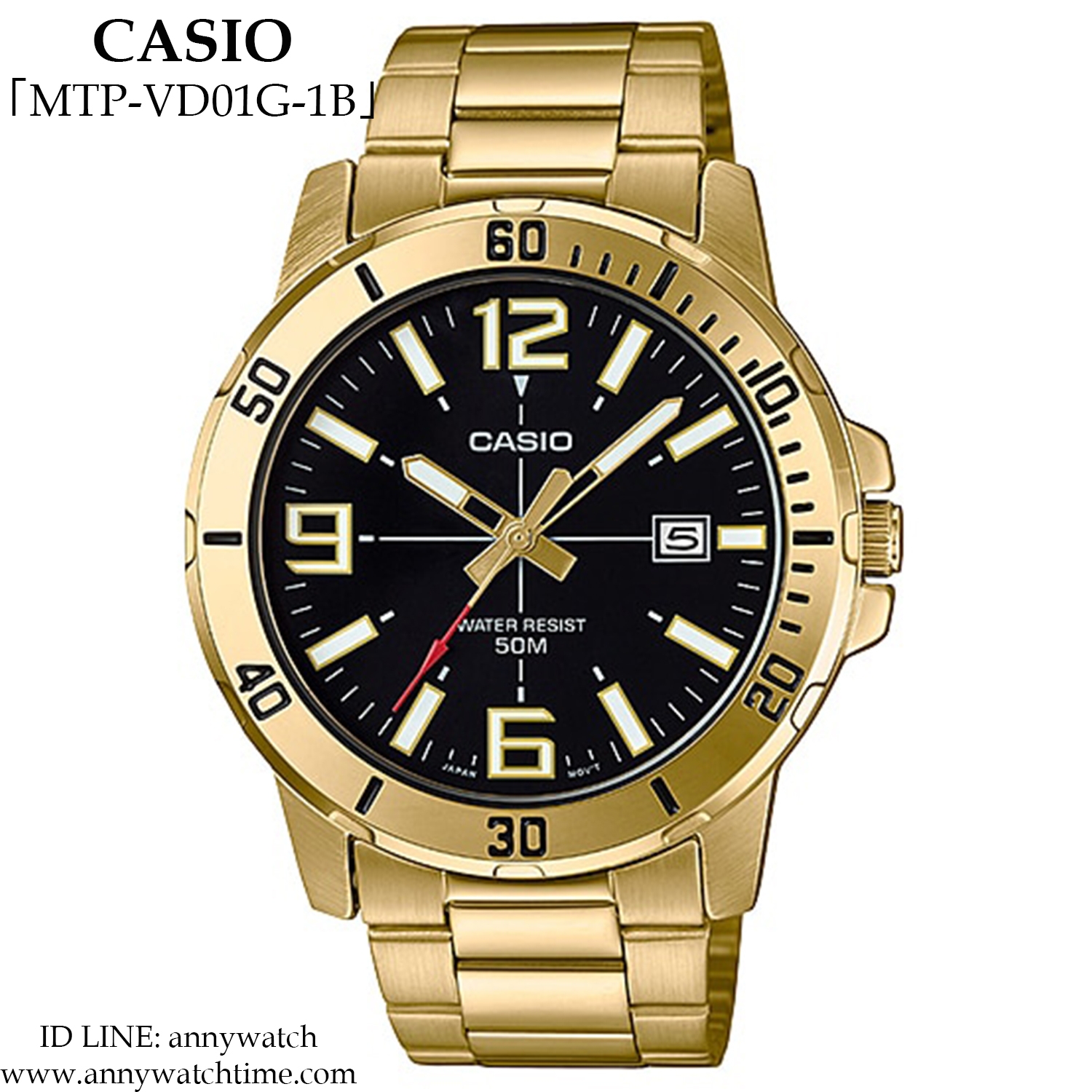CASIO MTP-VD01G-1B