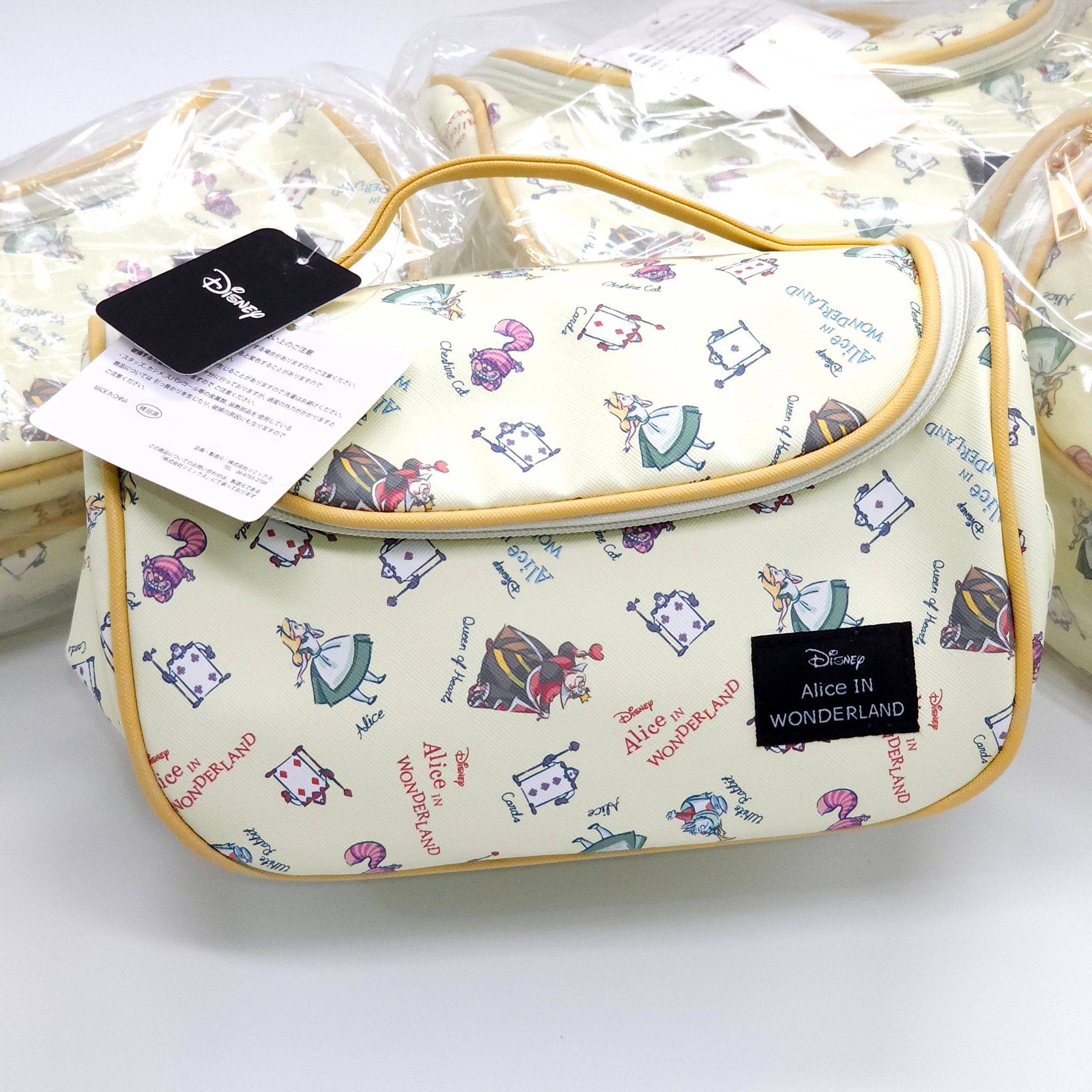 Alice In Wonderland กระเป๋าเครื่องสำอาง ลิขสิทธิ์แท้ Sanrio 25*15*15 cm จากญี่ปุ่น