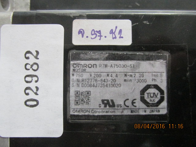 R7M-A75030-S1 SERVO MOTOR “ OMRON ”
