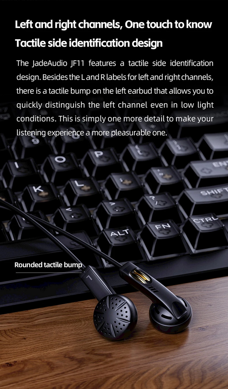 FiiO JF11 (JadeAudio JF11) หูฟังเอียบัด Retro รูปตัว U ไดรเวอร์ไดนามิก 14.2 มม. ประกันศูนย์ไทย