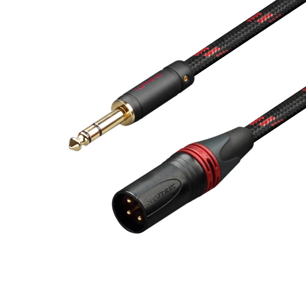 ขาย TOPPING TCT2 สาย 6.35 Balanced Male เป็น XLR 3 Pin Male
