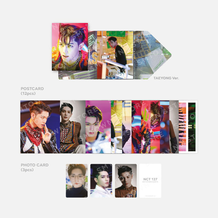 #NCT 127 SPECIAL POSTCARD BOOK - NCIT + STICKER + FAVORITE : แทยง