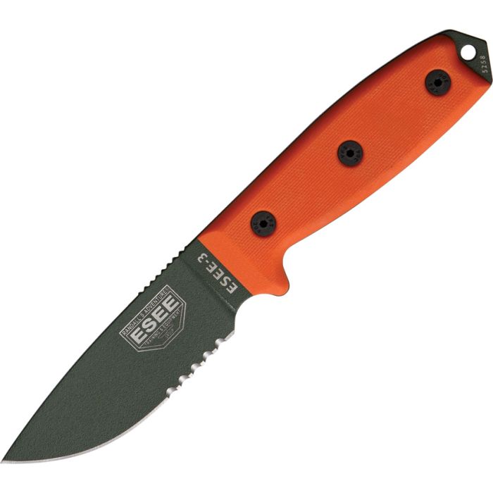 ESEE Knives ESEE-3S-OD Knife Orange G-10