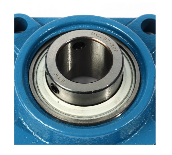 ตลับลูกปืนตุ๊กตา ทรงสี่เหลื่ยม ระบบซีลป้องกันฝุ่น รูเพลา 1-1/4 นิ้ว ETK อีทีเค รุ่น UCF207-20 Pn.E151-0040 (แท้) ##