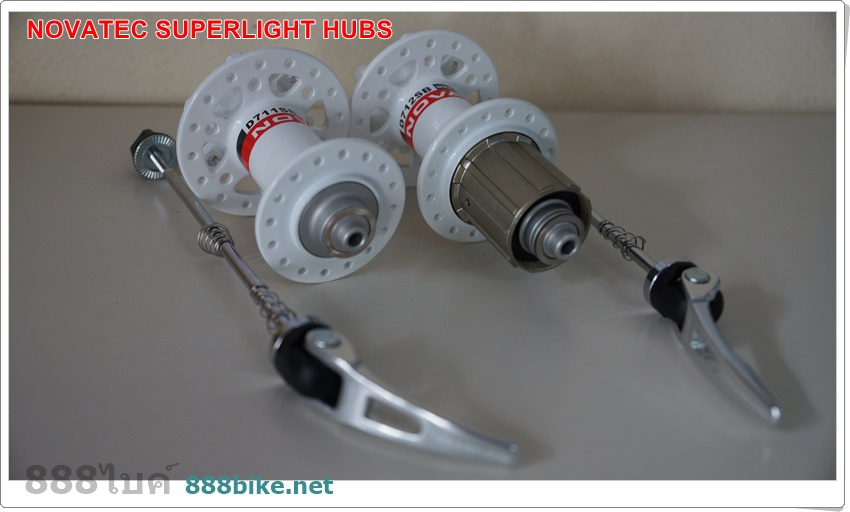 ดุมเสือภูเขา "NOVATEC" ดุมดิส หน้า/หลัง SuperLight FHD711/RHD712, 6 รู, 32H,