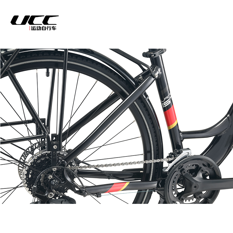 UCC New Lantis 700C Trekking Bike 2×9 สปีด ดิสก์เบรกไฮดรอลิก เฟรม AL6061 แฮนด์บัตเตอร์ฟลาย น้ำหนัก 13.5–15.5 กก. รุ่นใหม่ 2025