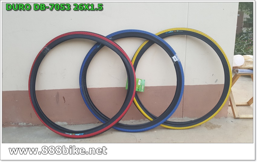 ยางนอกขอบลวด DURO Easy Rider ขนาด 26x1.5 ขอบสี ,DB-7053