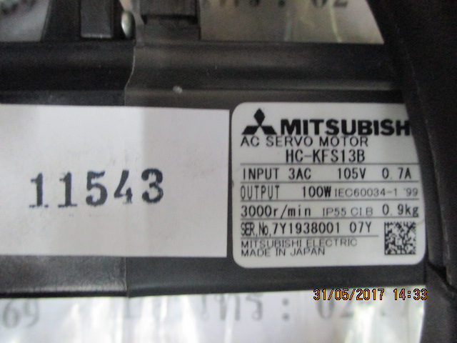 SERVO MOTOR “ MITSUBISHI ” รุ่น HC-KFS13B