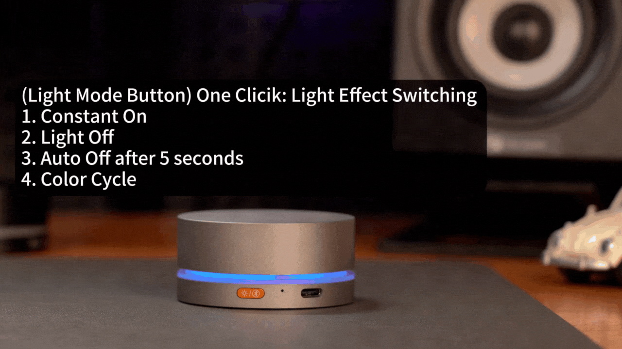 Fosi Audio VOL20 ปุ่มควบคุมระดับเสียงมัลติมีเดียผ่านบลูทูธพร้อมไฟ RGB ประกันศูนย์ไทย