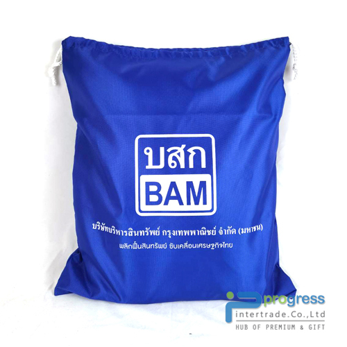 ถุงผ้าหูรูด ขนาด กว้าง 34 x สูง 51 cm.