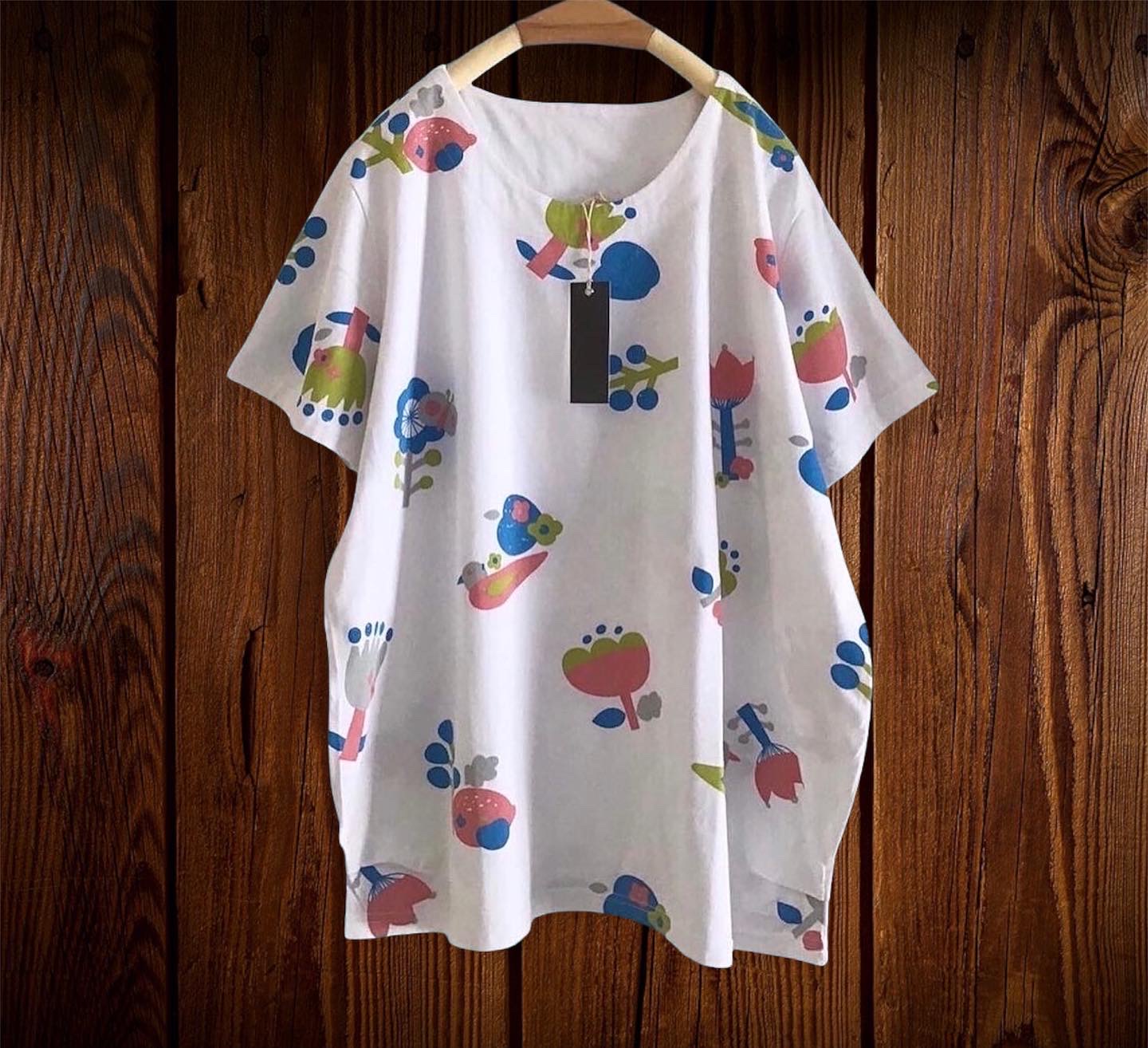 เสื้อยืดสกรีนลายดอกไม้ 9am