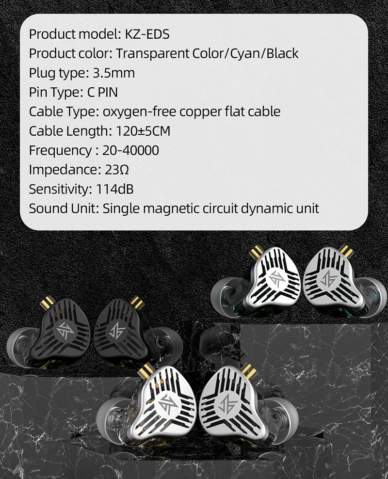 ขาย KZ EDS หูฟัง IEMs ไดรเวอร์ Dynamic ระดับมืออาชีพ ประกันศูนย์ไทย