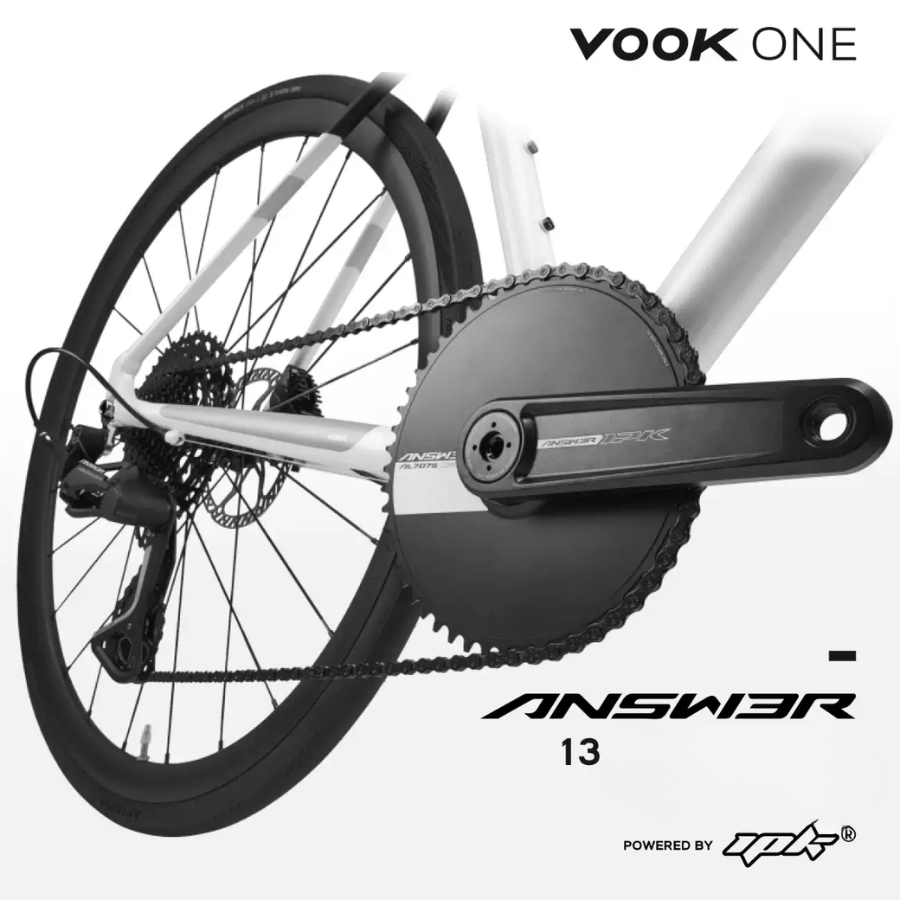 VOOK ONE Road Bike – 13-Speed, Carbon Fork, Hydraulic Disc Brakes | Just 8.3 kg | Free Shipping