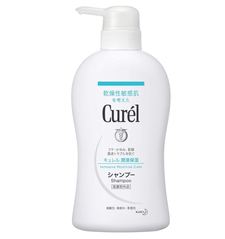 🫧 แชมพูและครีมนวดสำหรับหนังศีรษะแพ้ง่าย Curel Intensive Moisture Care 420ml 🫧