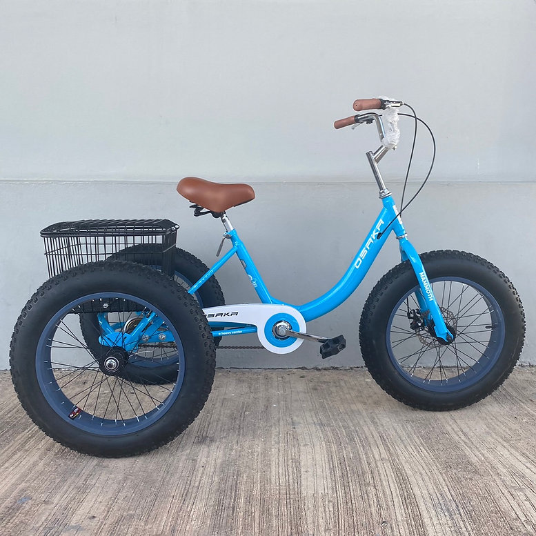 จักรยานสามล้อล้อโต OSAKA MAMMOTH ล้อ 20x4.0 นิ้ว ดิสเบรคหน้า เฟรมไฮเทน ซ่อนสายวงล้ออัลลอย