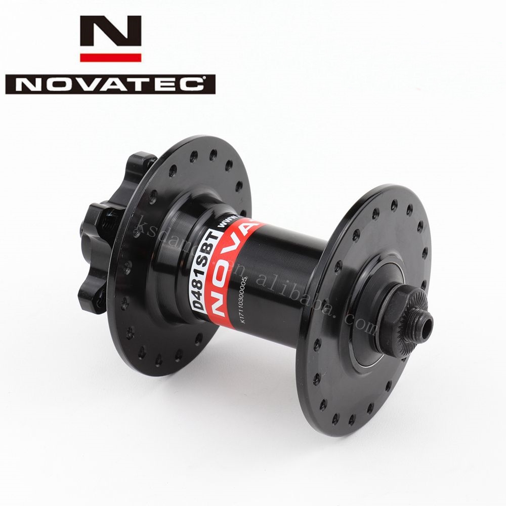 ดุมเสือภูเขา ดุมดิส Novatec 6 รู ซีลแบริ่ง D042SB+D841SBT หน้า/หลัง 32H โม่อลู สีดำ และสีแดง ปี 2019