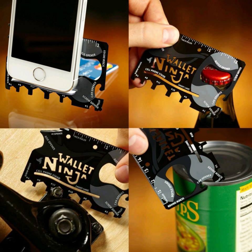เครื่องมืออเนกประสงค์ 18 ชนิด " Wallet Ninja"
