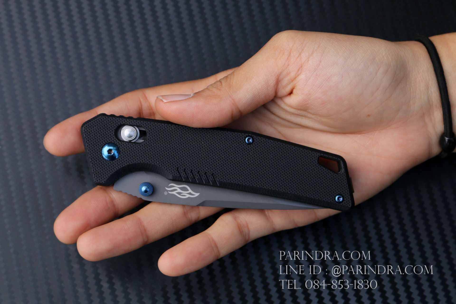 มีดพับ Ganzo Firebird รุ่น FB7603 BK สีดำ ด้ามสีดำ ของแท้ 100%