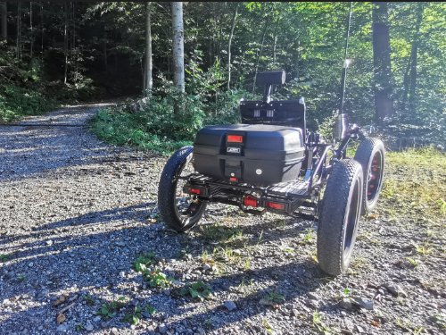 Electric Recumbent Quad Bike TrikExplor F420E – 4 Fat Tires, 500W, 48V 20Ah Battery