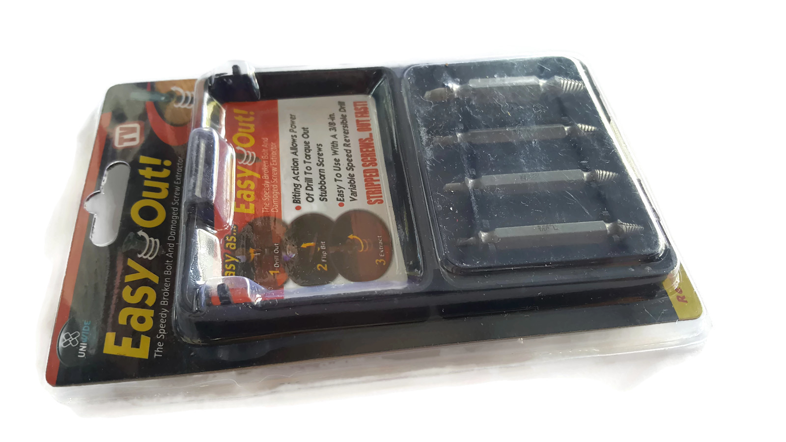 EASY OUT ตัวถอดสกรูเกลียว มี 4 ชิ้น,HW004