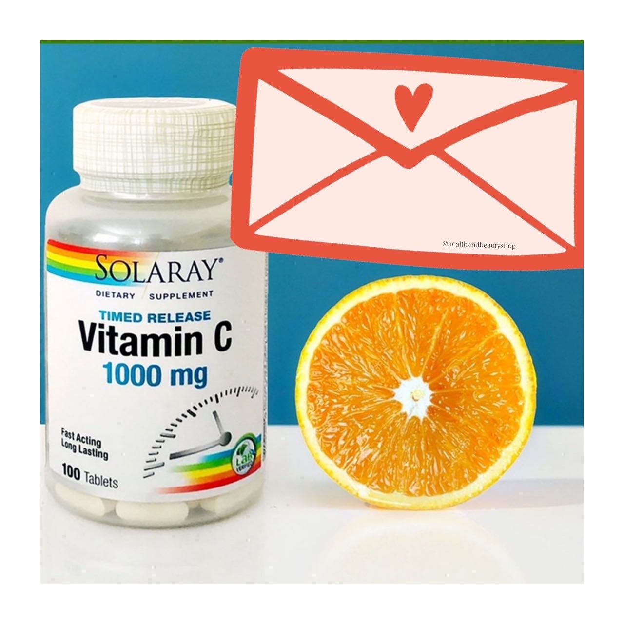 Solaray, Timed Release Vitamin C 1000 mg 100 VegCaps