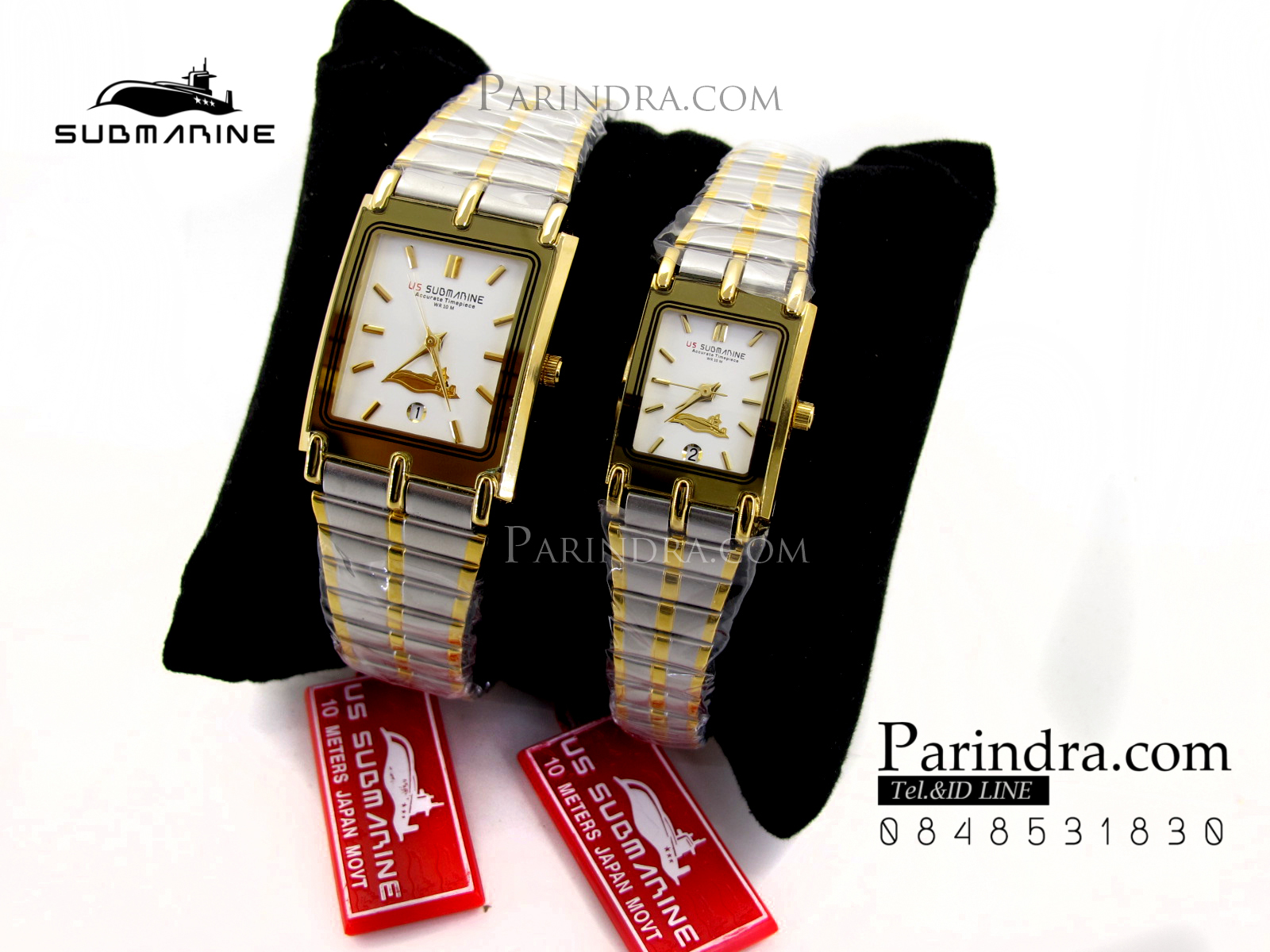 นาฬิกา U.S. submarine รุ่น S1001M เรือนใหญ่ สามกษัตริย์หน้าปัดขาว สวยมากๆๆ