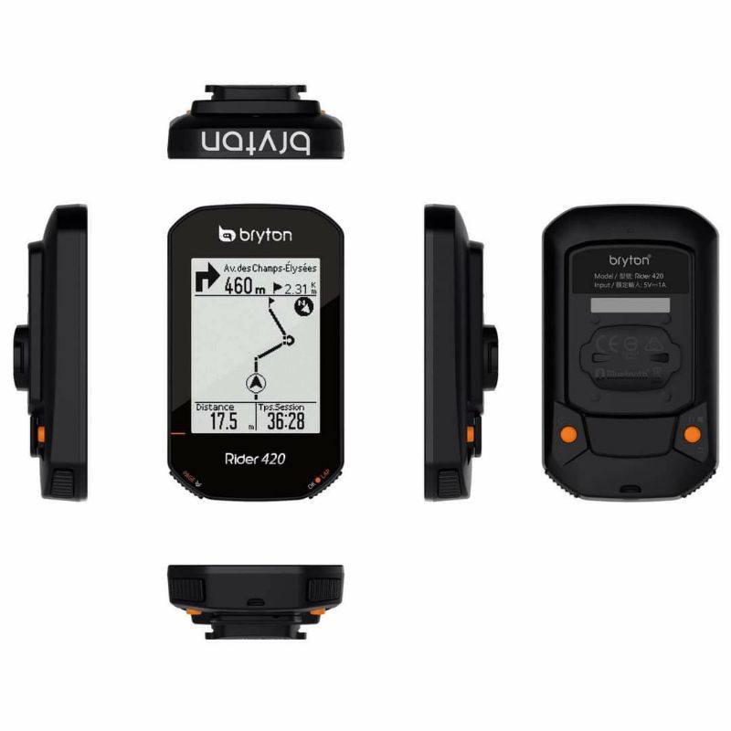 ไมล์ Bryton Rider 420 GPS Cycling Computer ครบเซ็ท(ไมล์+รอบขา และ หัวใจ)