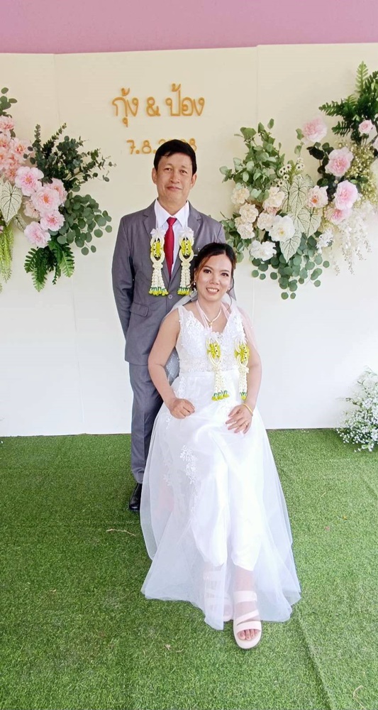 พร้อมเช่า ชุดแต่งงาน พรีเวดดิ้ง มินิมอล สีขาว แขนกุด (เชือกผูกหลัง)