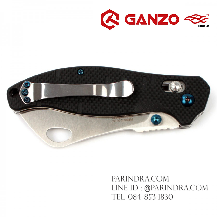 มีดพับ Ganzo Firebird รุ่น F7551 BK สีดำ ของแท้ 100%