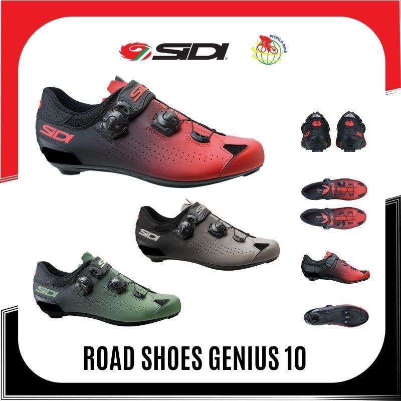 รองเท้าเสือหมอบ SIDI GENIUS 10 Carbon Road Cycling Shoes พื้นคาร์บอน NEW2024