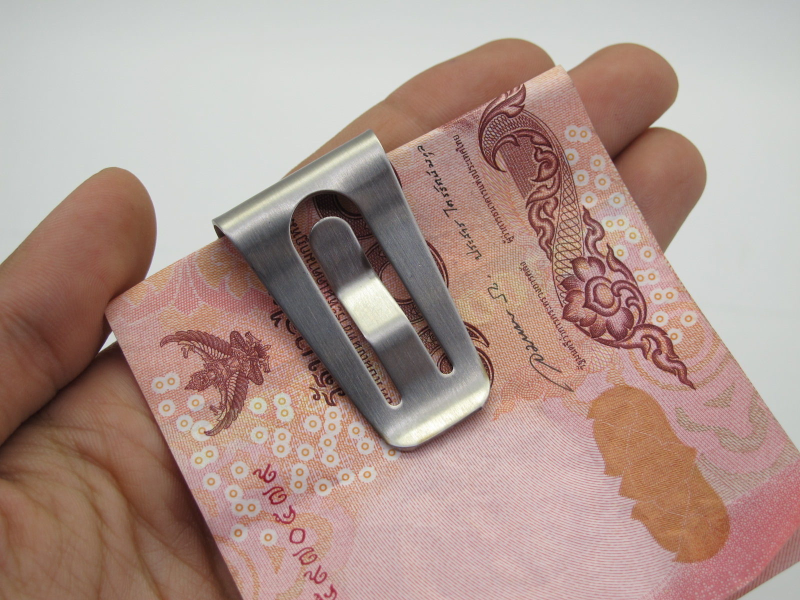 คลิปเหน็บธนบัตรแสตนเลส ลาย Harley Davidson พกพาสวยงามมาก