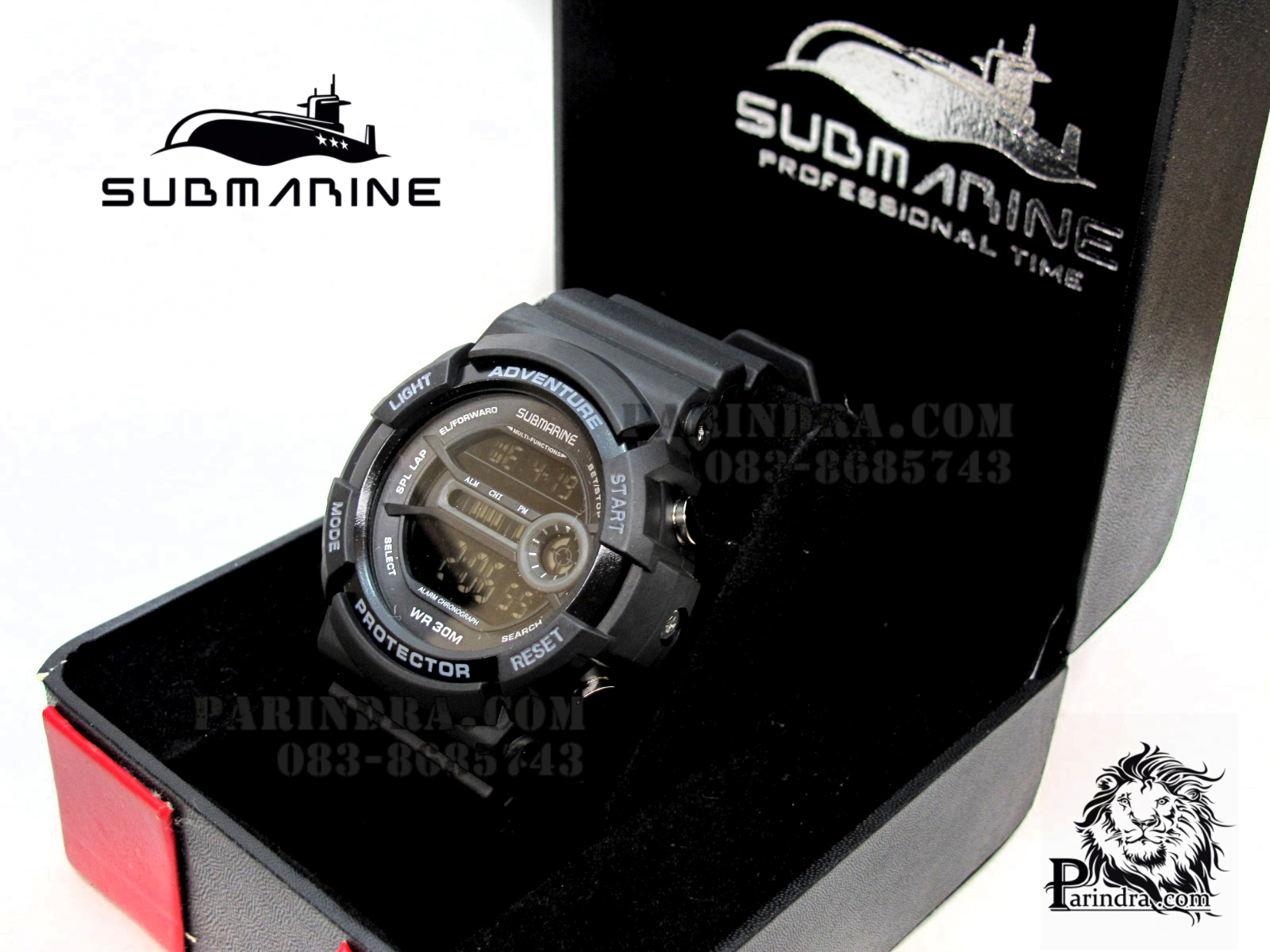 นาฬิกา US submarine TP1301M สีดำ พื้นหลังดำ