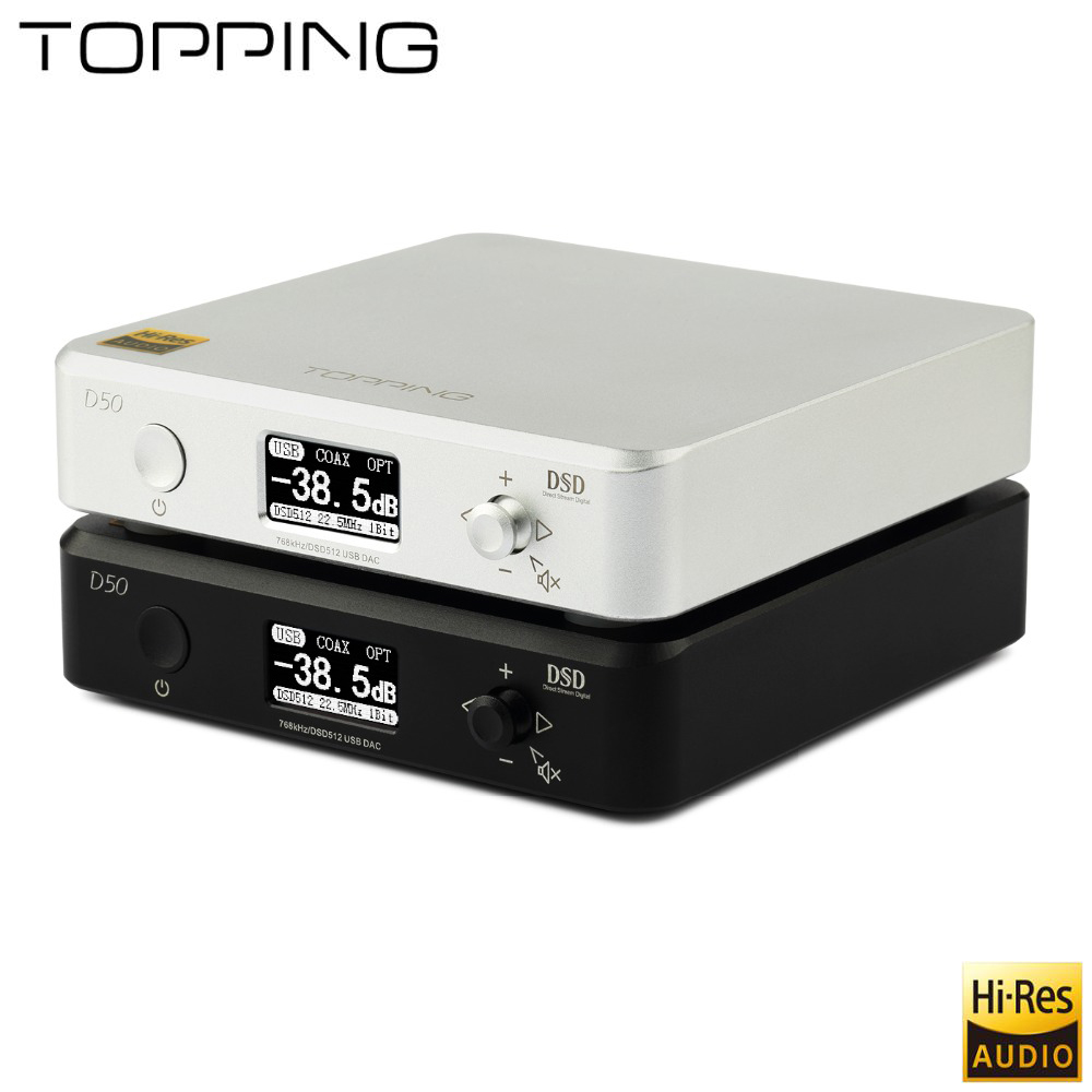 ขาย TOPPING D50 DAC ตั้งโต้ะระดับ Hi-Res รองรับ DSD512 , iOS , Android , Windows , MAC