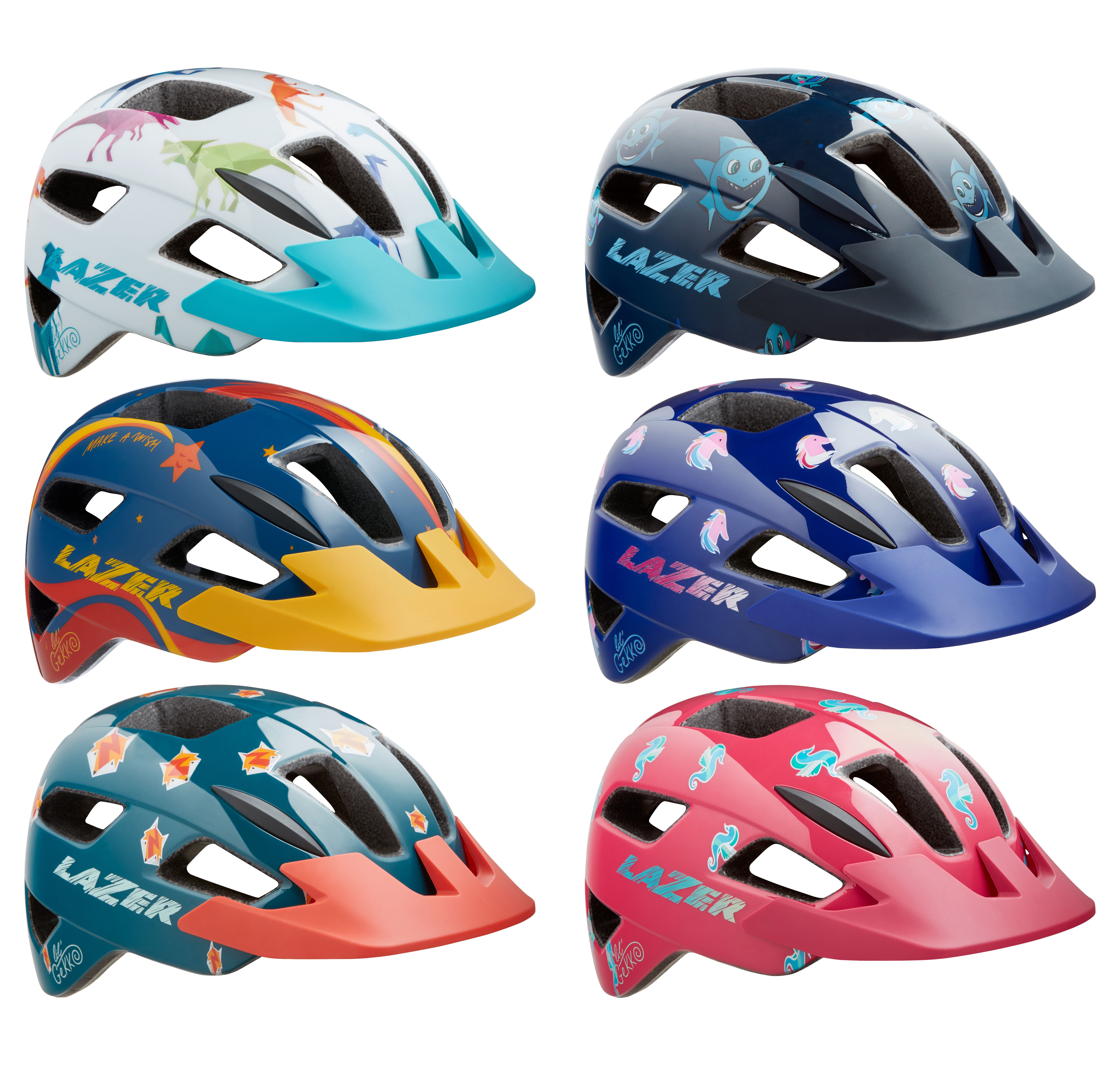 หมวกเด็ก LAZER Gekko Kids Helmet มี 12 รู หนัก 280กรัม, 2020