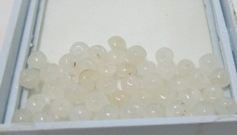 ลูกปัดสีชมพูอ่อนขนาด.5-6-7.มิลจำนวน.43.เม็ด.