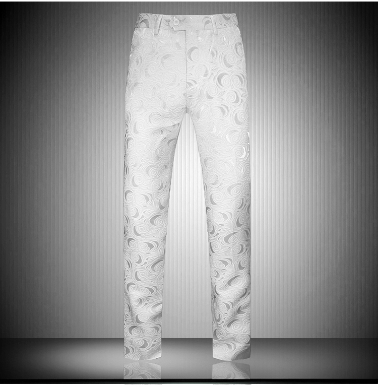 Pre-order ชุดสูทชาย พิมพ์ลายปั๊มนูน 3 มิติ สีขาว