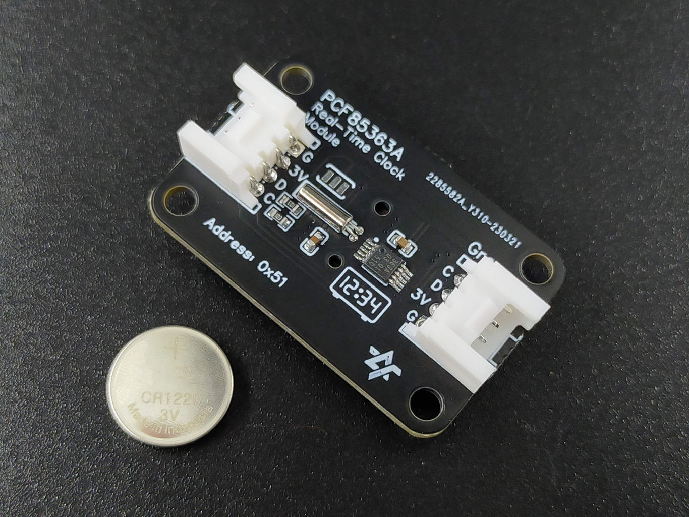 AS-PCF85363A โมดูลนับเวลา RTC พร้อมแรม 64 byte Real Time Clock module